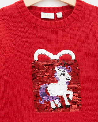 BLUKIDS DZEMPER JUMPER RIBBON RED