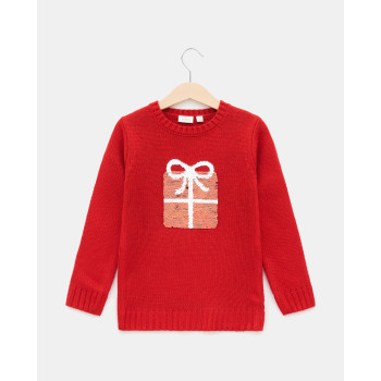 BLUKIDS DZEMPER JUMPER RIBBON RED 