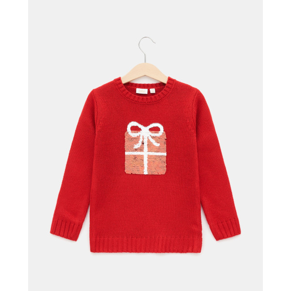 BLUKIDS DZEMPER JUMPER RIBBON RED