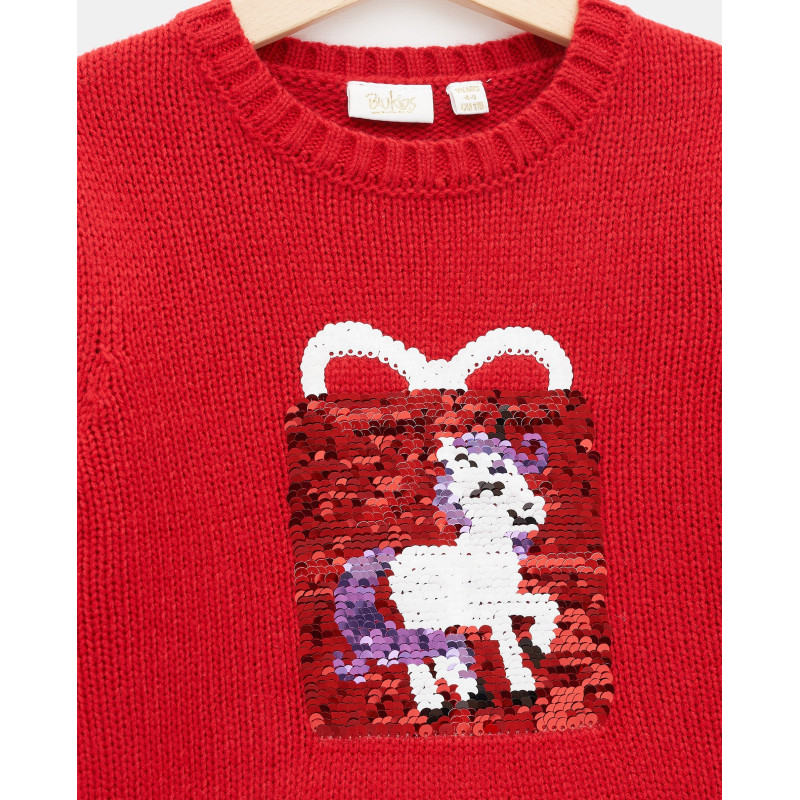 BLUKIDS DZEMPER JUMPER RIBBON RED
