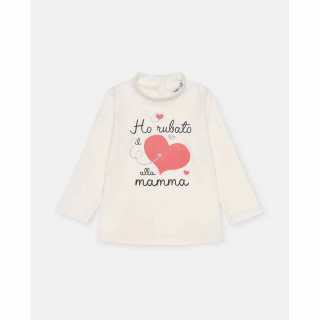 BLUKIDS MAJICA DUG RUKAV HIGH NECK CLOUD DANCER