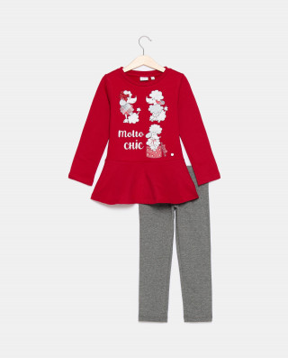 BLUKIDS TRENERKA KOMPLET JOGGING SET RACING RED