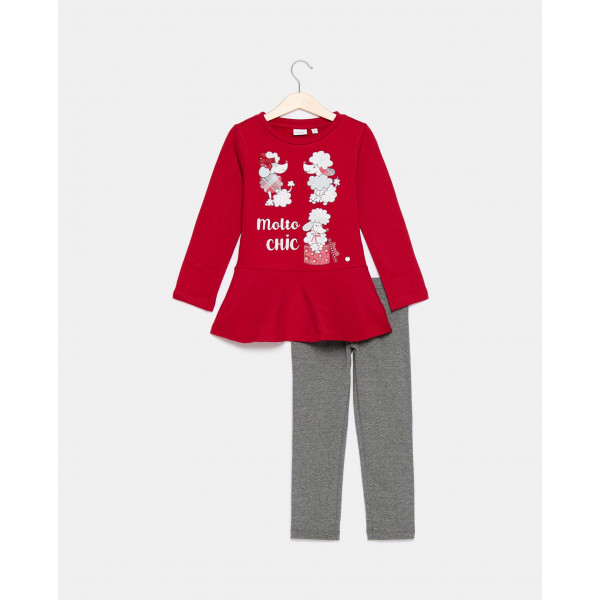 BLUKIDS TRENERKA KOMPLET JOGGING SET RACING RED