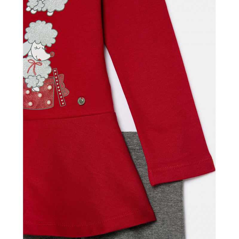 BLUKIDS TRENERKA KOMPLET JOGGING SET RACING RED