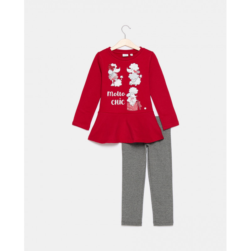 BLUKIDS TRENERKA KOMPLET JOGGING SET RACING RED