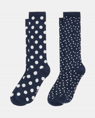 BLUKIDS CARAPE PK 2 LONG SOCKS GIRL TOTAL ECLIPSE
