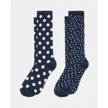 BLUKIDS CARAPE PK 2 LONG SOCKS GIRL TOTAL ECLIPSE 
