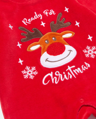 BLUKIDS ZEKA CHRISTMAS ROMPER CHINESE RED 