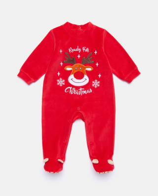 BLUKIDS ZEKA CHRISTMAS ROMPER CHINESE RED 