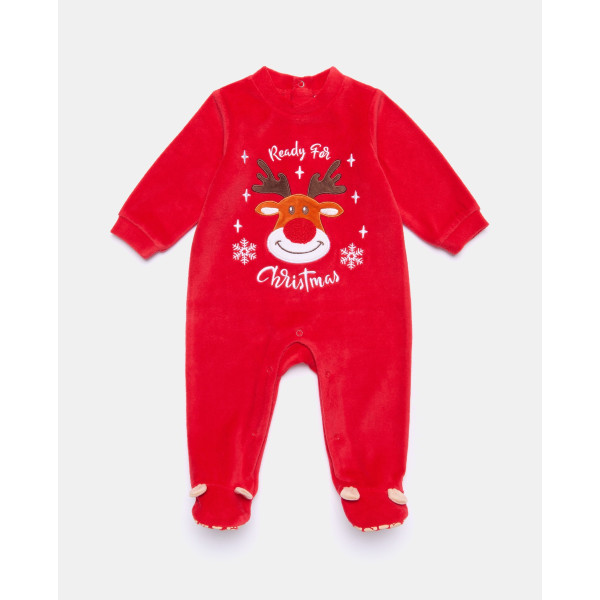 BLUKIDS ZEKA CHRISTMAS ROMPER CHINESE RED