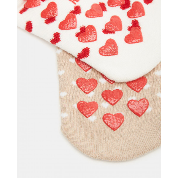 BLUKIDS CARAPE XMAS PK 2 ANTISLIP GIRL MULTICOLOUR