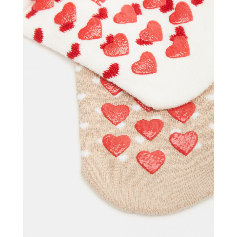 BLUKIDS CARAPE XMAS PK 2 ANTISLIP GIRL MULTICOLOUR