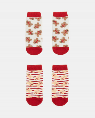 BLUKIDS CARAPE XMA SPK 2 ANTISLIP GIRL RED/WHITE