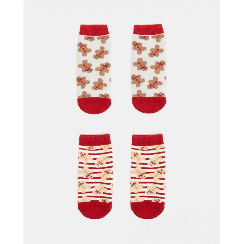 BLUKIDS CARAPE XMA SPK 2 ANTISLIP GIRL RED/WHITE
