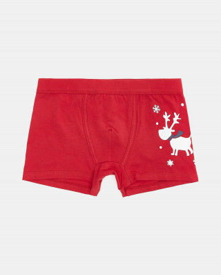 BLUKIDS GACICE BOXER BOXER NATALE 2/8 CRIMSON