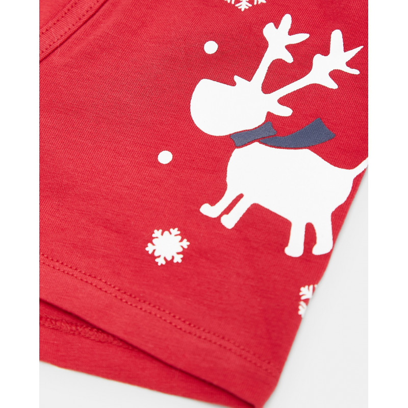 BLUKIDS GACICE BOXER BOXER NATALE 2/8 CRIMSON