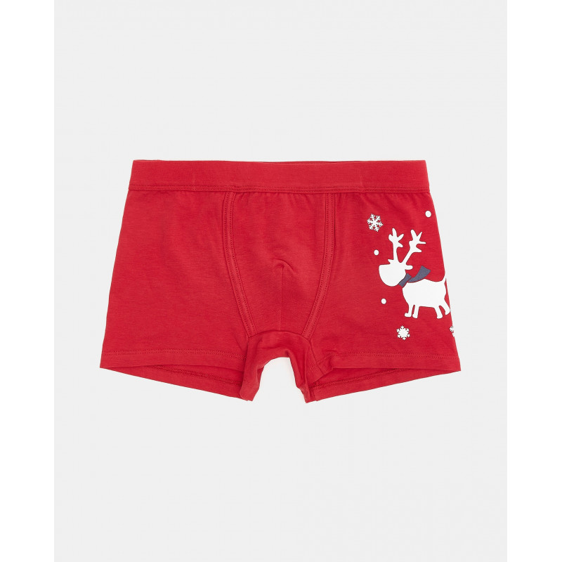 BLUKIDS GACICE BOXER BOXER NATALE 2/8 CRIMSON