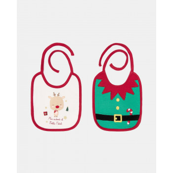 BLUKIDS PORTIKLA 2PK BIB FEMMINA CRIMSON 