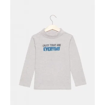 BLUKIDS ROLKA TURTLE NECK GREY MELANGE 