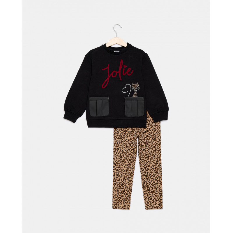 BLUKIDS TRENERKA KOMPLET JOGGING BLACK BEAUTY