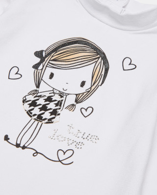 BLUKIDS MAJICA DUG RUKAV TSHIRT BRIGHT WHITE