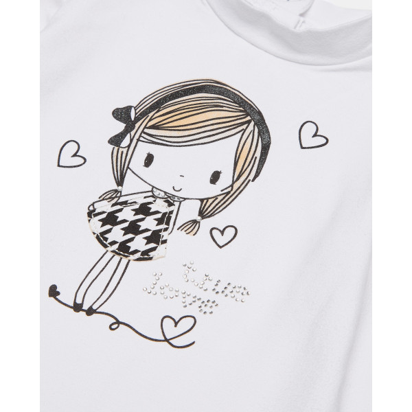 BLUKIDS MAJICA DUG RUKAV TSHIRT BRIGHT WHITE