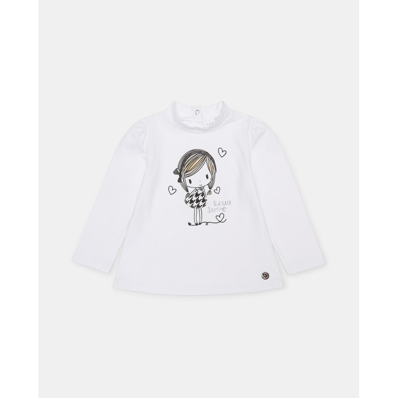 BLUKIDS MAJICA DUG RUKAV TSHIRT BRIGHT WHITE