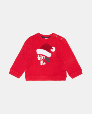 BLUKIDS DUKSERICA SWEATSHIRT W/TERRY RIBBON RED