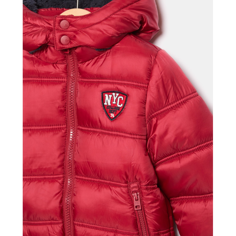 BLUKIDS JAKNA BOMBER WITH HOOD POMPEIAN RED 