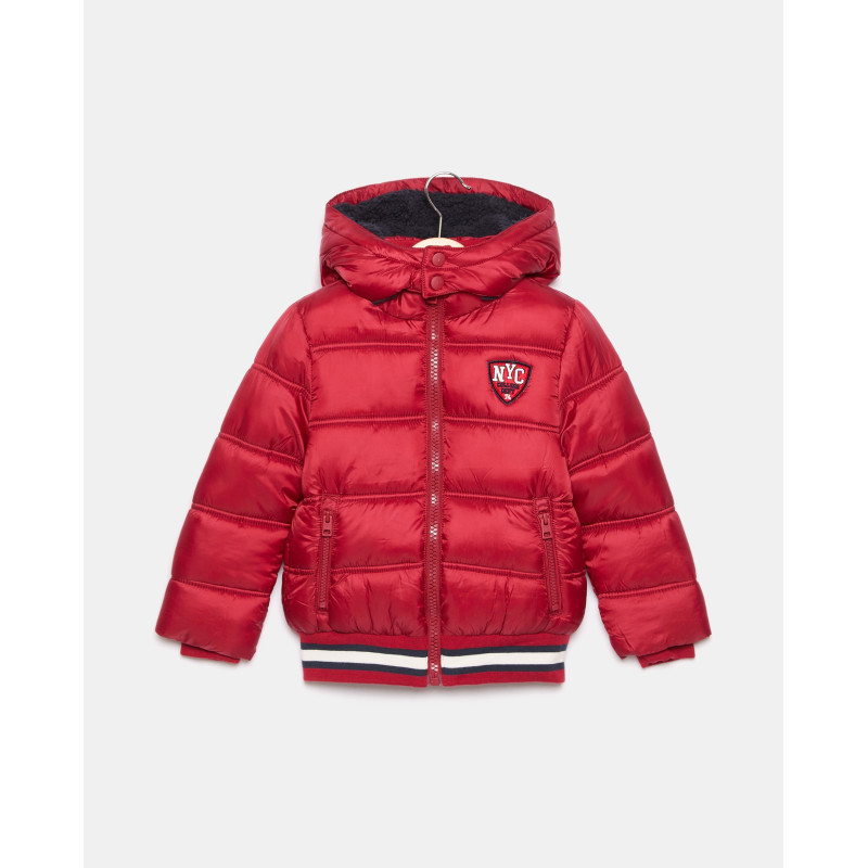 BLUKIDS JAKNA BOMBER WITH HOOD POMPEIAN RED 