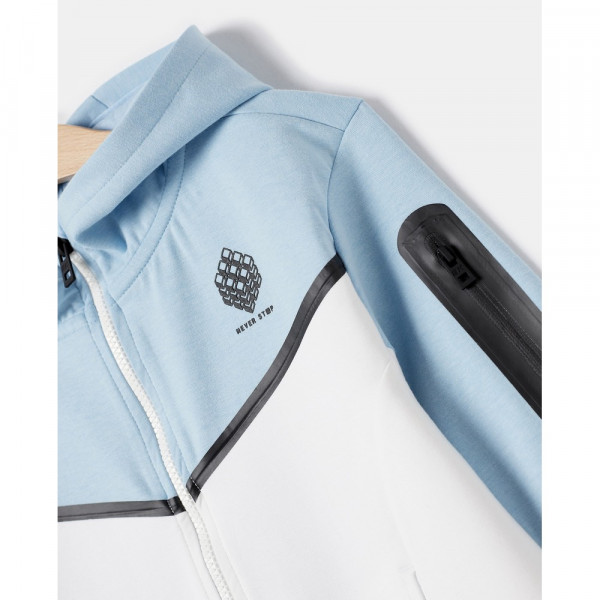 BLUKIDS DUKS SA KAPULJACOM W/HOOD POWDER BLUE