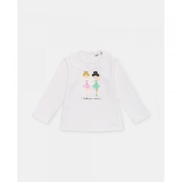 BLUKIDS MAJICA DUG RUKAV BRIGHT WHITE