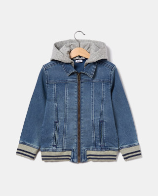 BLUKIDS TEKSAS JAKNA DENIM JKT WITH HOOD 