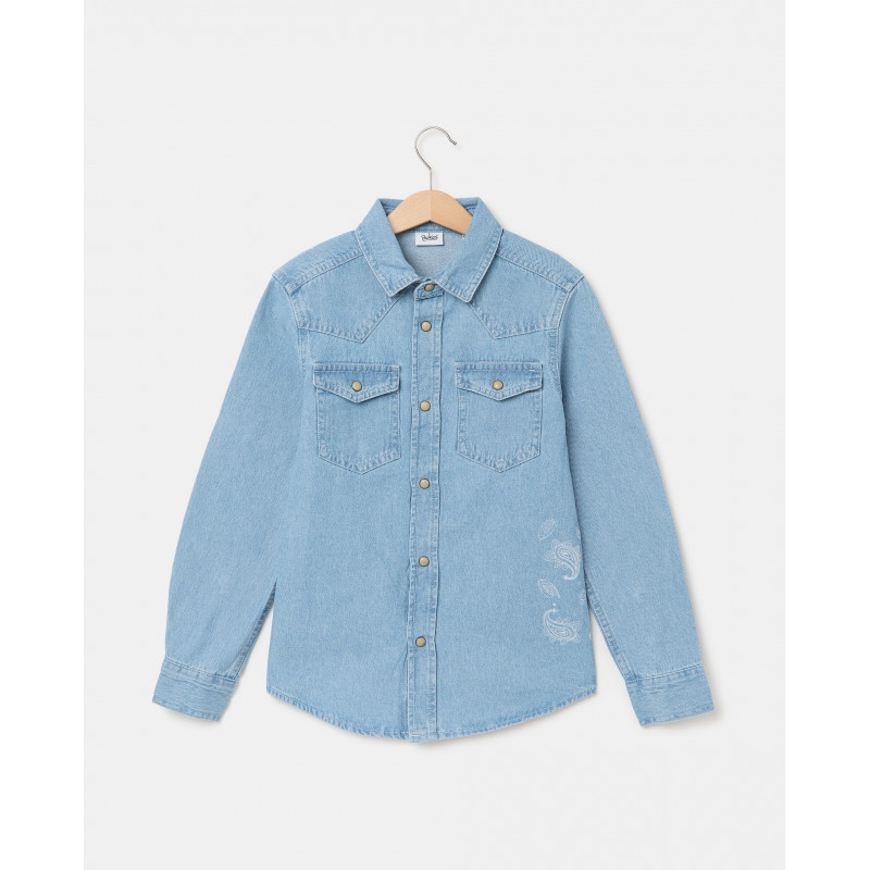 BLUKIDS KOSULJA DUG RUKAV DENIM SHIRT