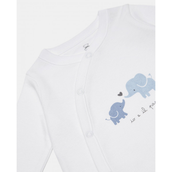 BLUKIDS ZEKA ROMPER BLU ELEFANTE