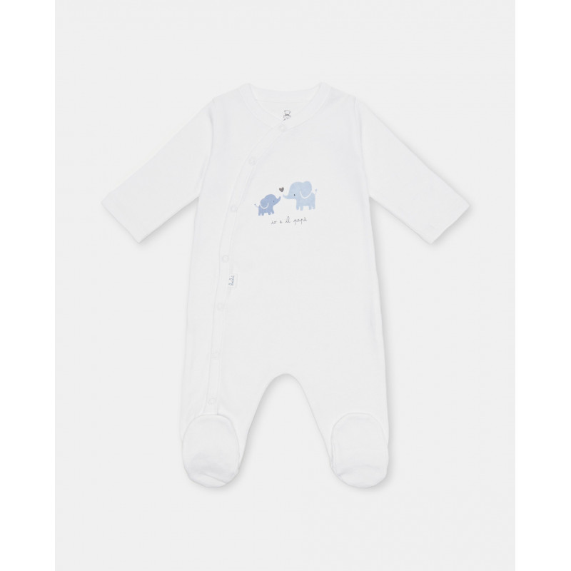 BLUKIDS ZEKA ROMPER BLU ELEFANTE
