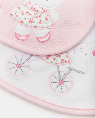 BLUKIDS PORTIKLA 2PK BIB DENTIZIONE ROSA