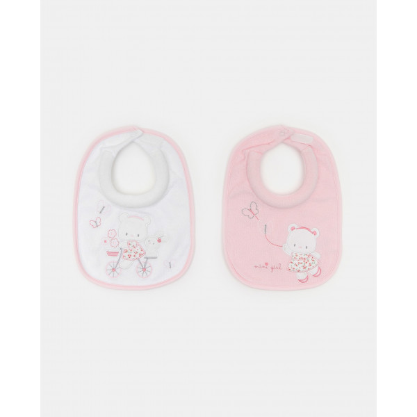 BLUKIDS PORTIKLA 2PK BIB DENTIZIONE ROSA