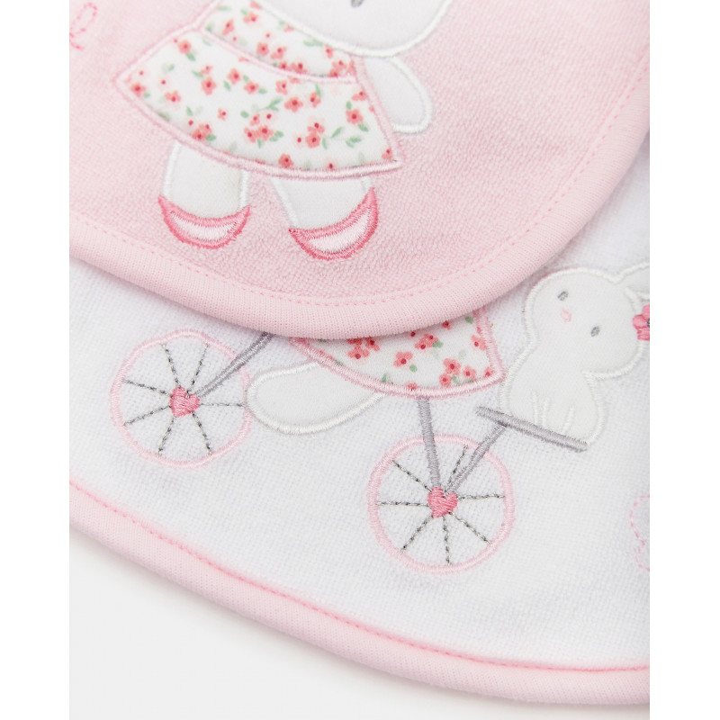 BLUKIDS PORTIKLA 2PK BIB DENTIZIONE ROSA