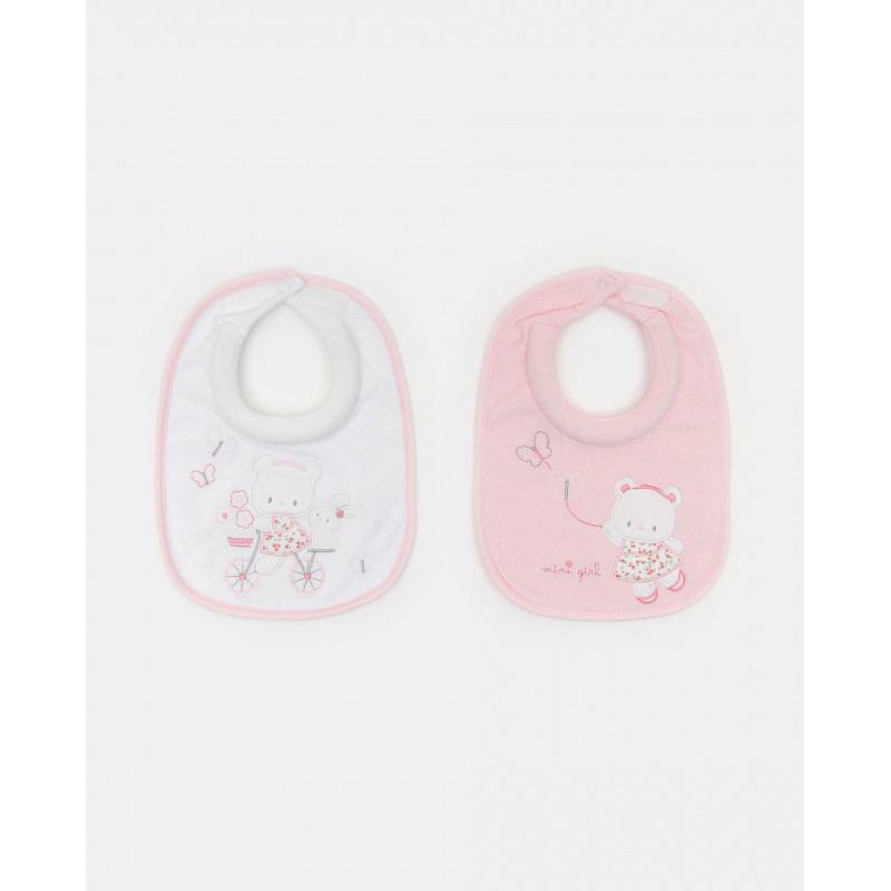 BLUKIDS PORTIKLA 2PK BIB DENTIZIONE ROSA