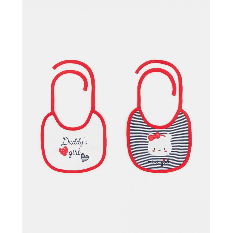 BLUKIDS PORTIKLA 2PK BIB ROSSA