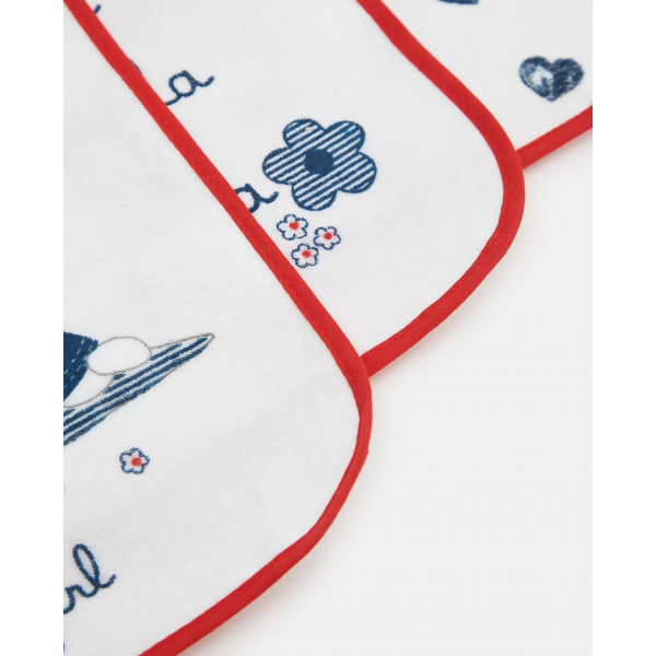BLUKIDS PORTIKLA 3PK BIB TERRY+PEVA