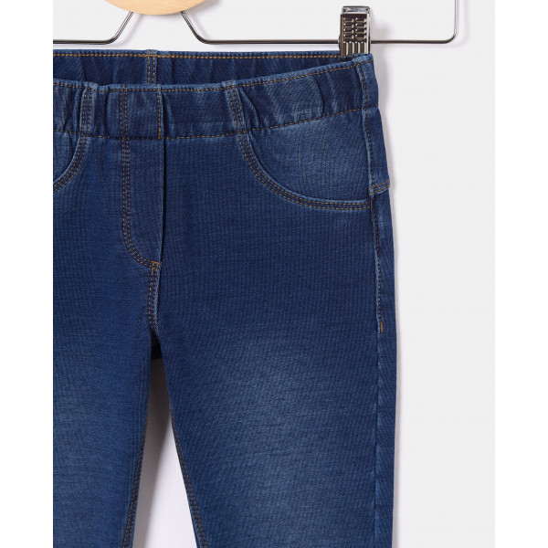BLUKIDS FARMERKE DENIM F/TERRY SOLID