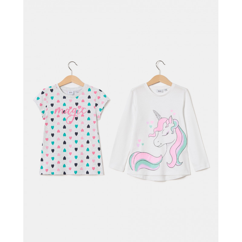 BLUKIDS MAJICA DUG RUKAV T-SHIRT BIPACK