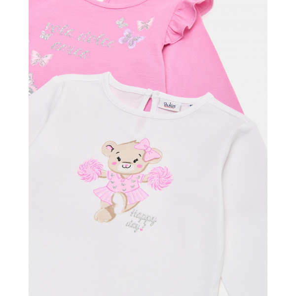 BLUKIDS MAJICA DUG RUKAV 2KOM TSHIRT BPACK 