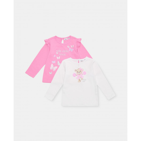 BLUKIDS MAJICA DUG RUKAV 2KOM TSHIRT BPACK 