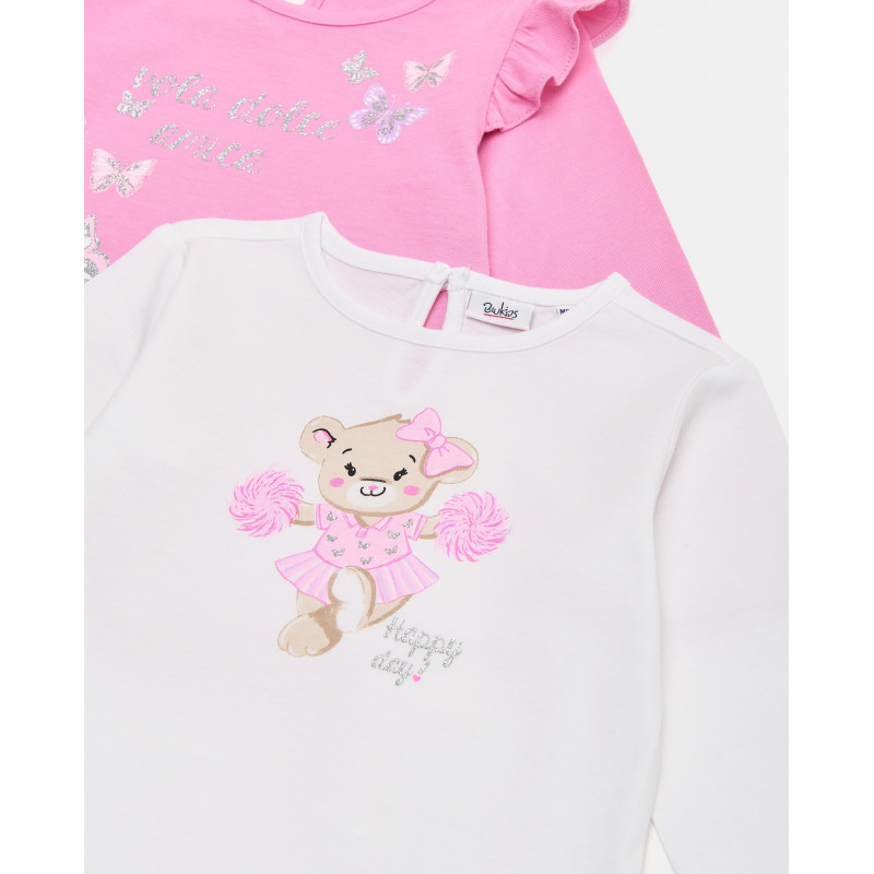 BLUKIDS MAJICA DUG RUKAV 2KOM TSHIRT BPACK 