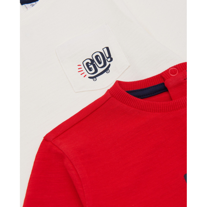 BLUKIDS MAJICA DUG RUKAV 2KOM TSHIRT BPACK