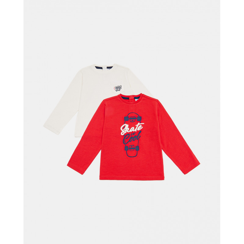 BLUKIDS MAJICA DUG RUKAV 2KOM TSHIRT BPACK