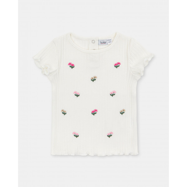 BLUKIDS MAJICA KRATAK RUKAV TSHIRT RIB W/EMBRO